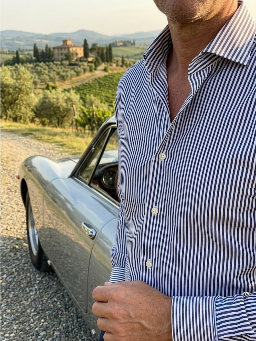 ✨ Luigi Borrelli Napoli Hand Made Striped Dress Shirt  ✨